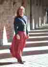 Posing at Monestary of Chorin, Germany, click to enlarge